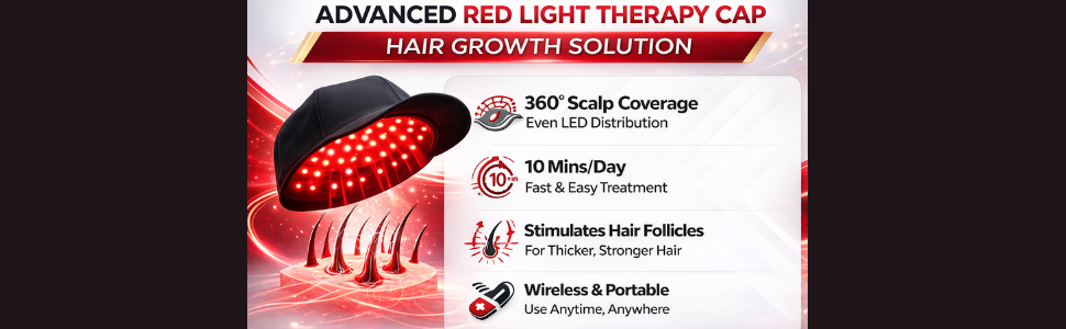 LumiScalp - Red Light Therapy Cap For Scalp