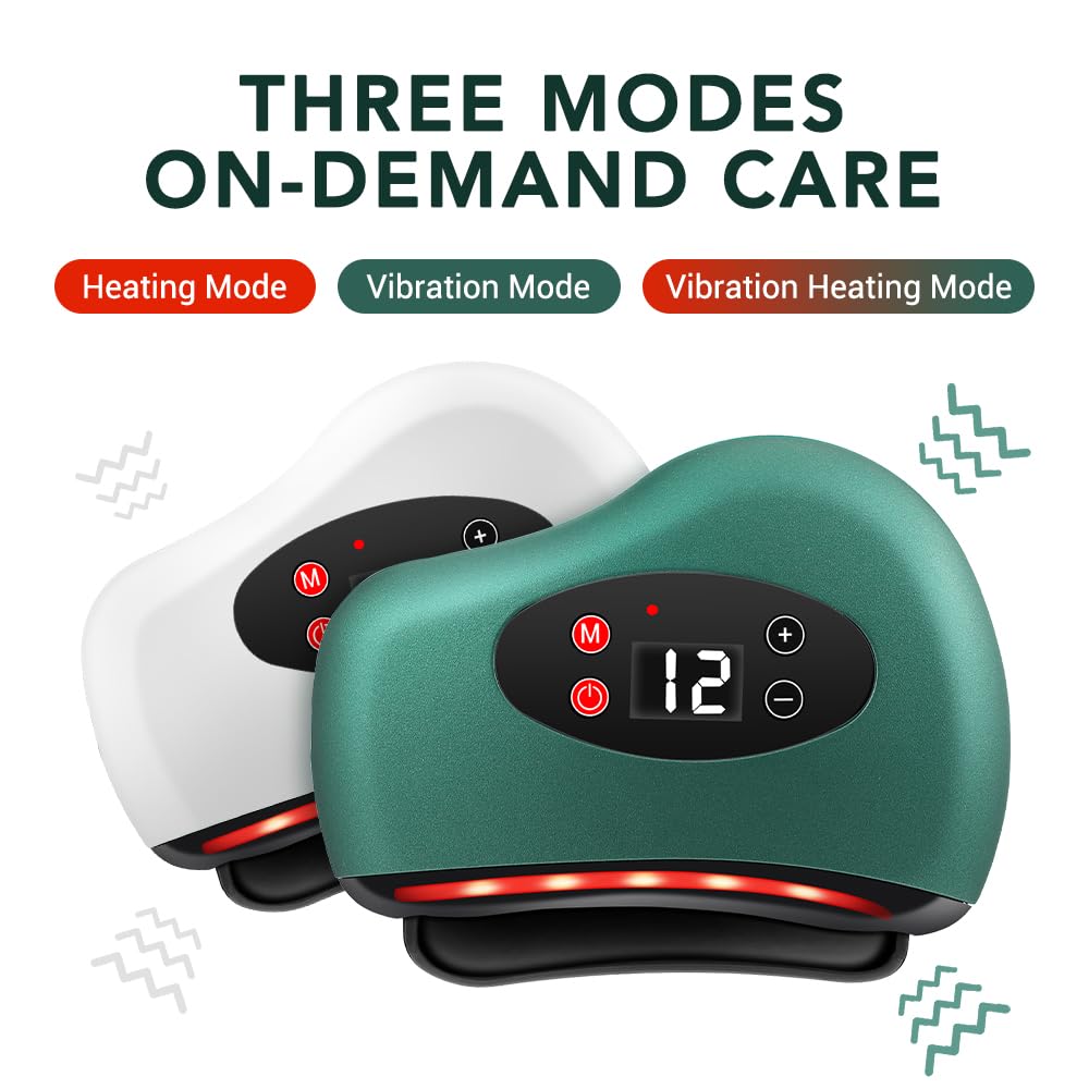 Gua Sha Electric Face & Body Massager with Heat & Vibration
