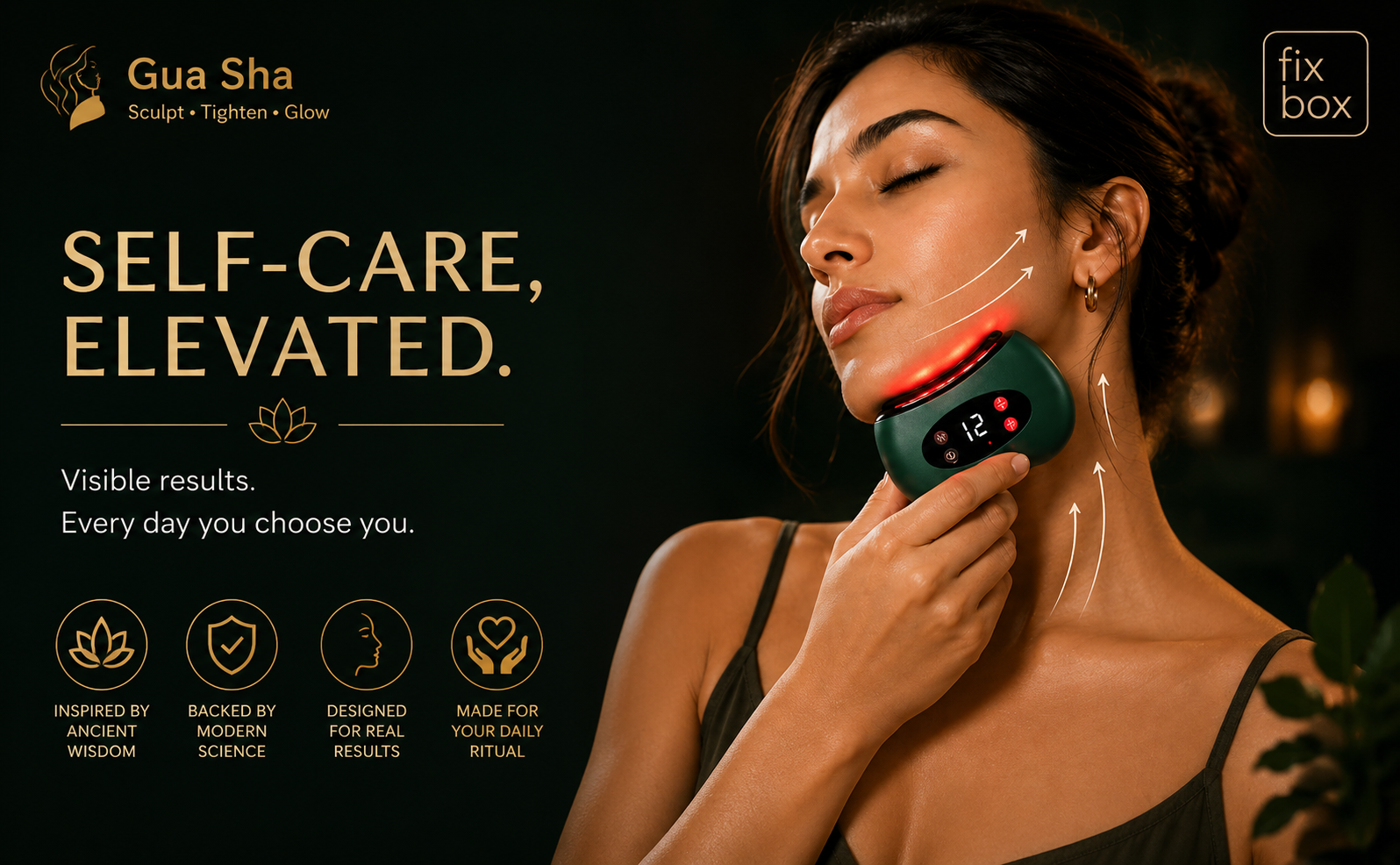 Gua Sha Electric Face & Body Massager with Heat & Vibration