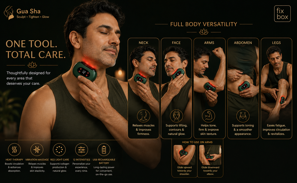 Gua Sha Electric Face & Body Massager with Heat & Vibration