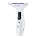 LumiFirm Face & Neck Beauty Device with EMS, Heat & 3-Color Light Therapy, Sonic Vibration, 4 Modes