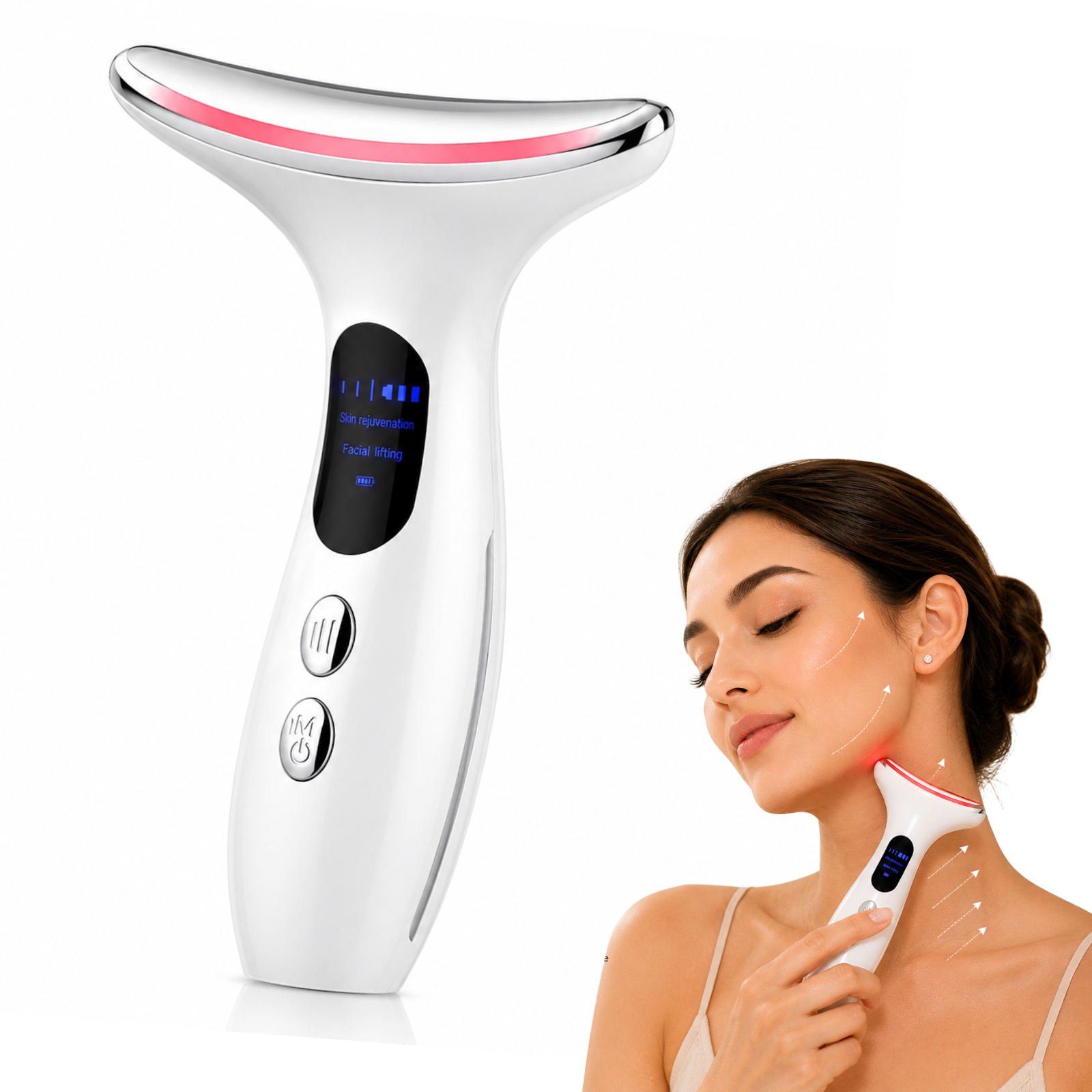 LumiFirm Face & Neck Beauty Device with Red Light and Microcurrent