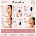 LumiFirm Face & Neck Beauty Device with Red Light and Microcurrent