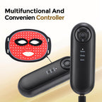 LumiGlow Pro – 7-Color LED Light Therapy Face Mask with Soft Silicone Fit, 96 LEDs, 3-Level Timer, Multi-Mode Controller for Skin Rejuvenation, Acne Care & Anti-Aging