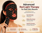 LumiGlow Pro Red Light Therapy for Face| Face Mask for Skin Rejuvenation, Anti-Aging, Reducing Wrinkles & Acne