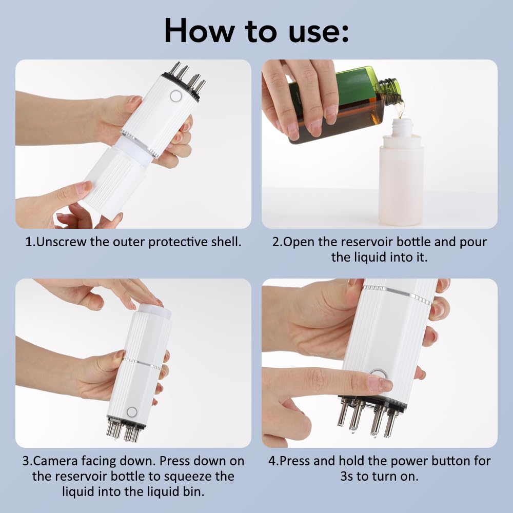 LumiGrow Camera Scalp Analyzer & Liquid Applicator Comb | 30W Pixel HD Camera 20X Magnification