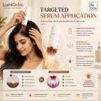 LumiGrow HD Scalp Analyzer & Serum Applicator Comb with 20X Camera, Red Light Therapy & Microcurrent Stimulation