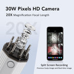 LumiGrow Camera Scalp Analyzer & Liquid Applicator Comb | 30W Pixel HD Camera 20X Magnification