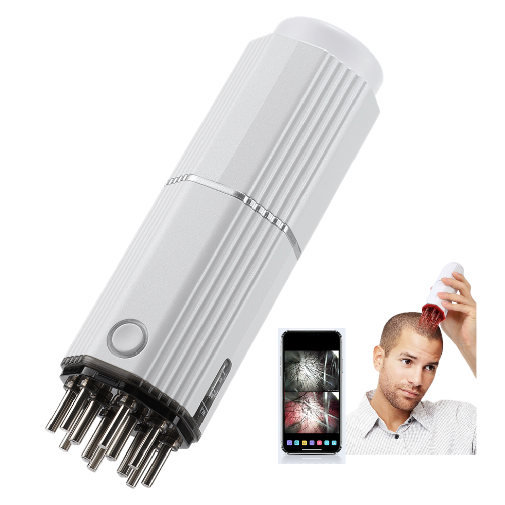 LumiGrow Camera Scalp Analyzer & Liquid Applicator Comb | 30W Pixel HD Camera 20X Magnification