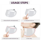 LumiLift Neck Pro | 7 Color LED Neck Light Therapy Device for Wrinkle Reduction & Anti-Ageing