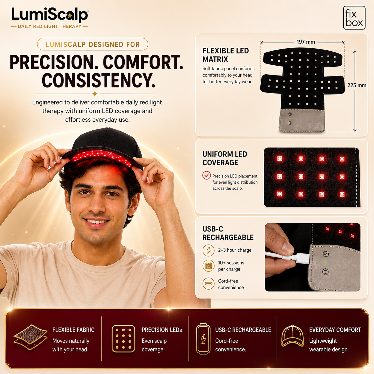 LumiScalp Red Light Therapy Cap for Hair Growth