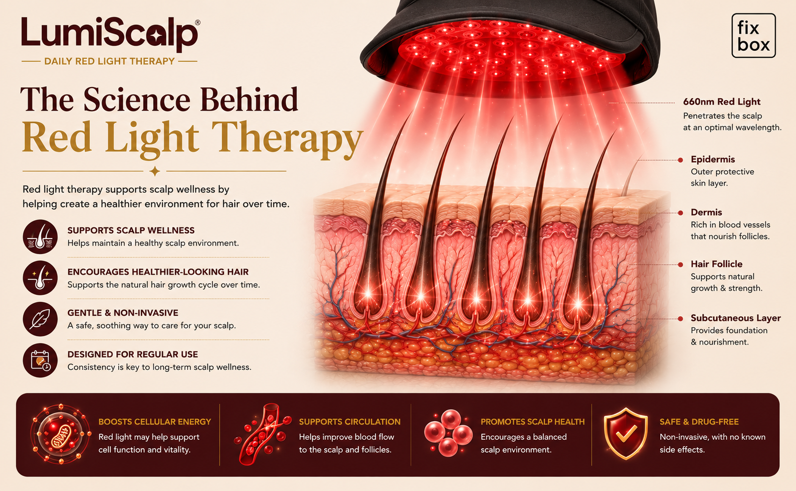 LumiScalp Red Light Therapy Cap for Hair Growth