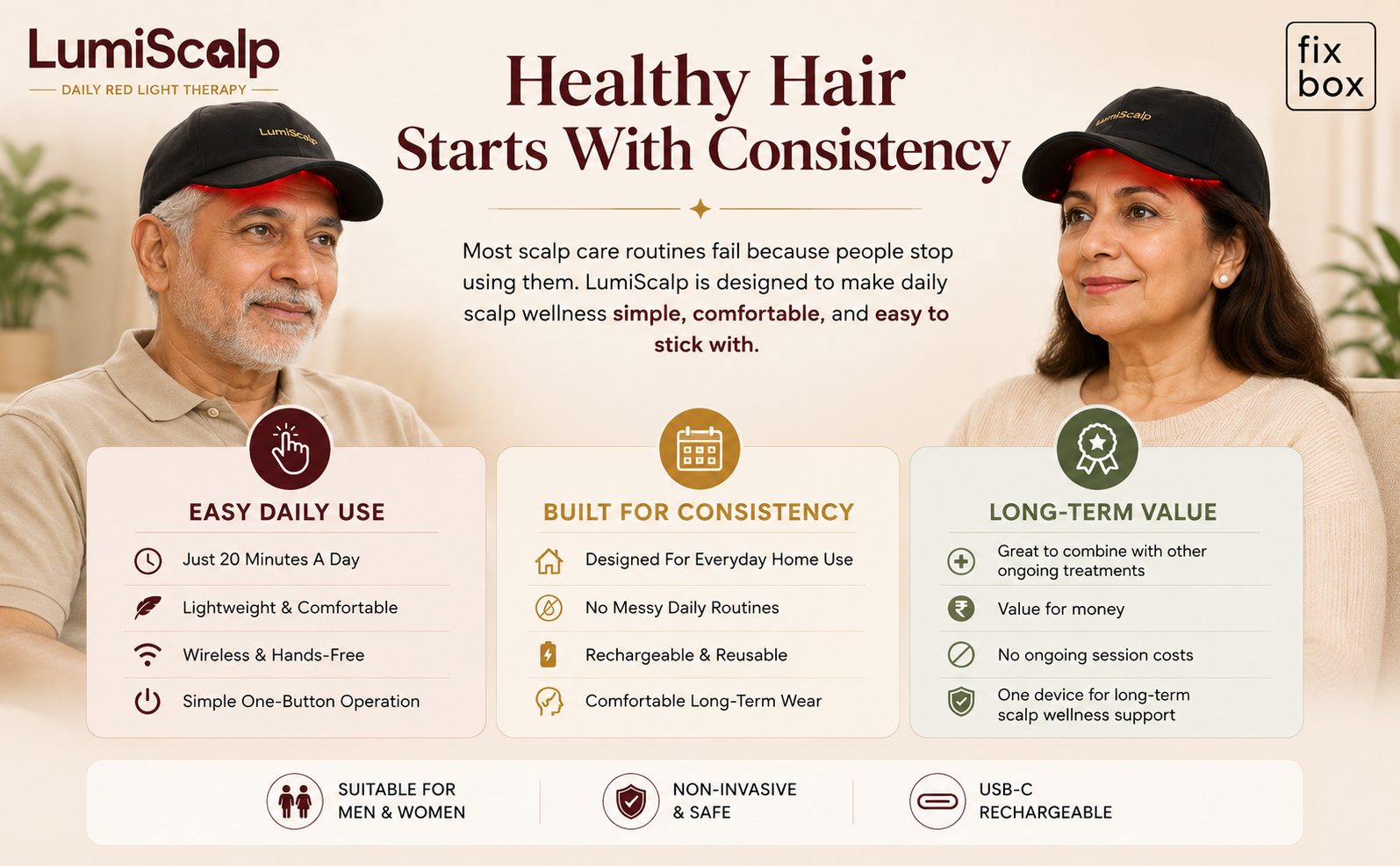 LumiScalp Red Light Therapy Cap for Hair Growth
