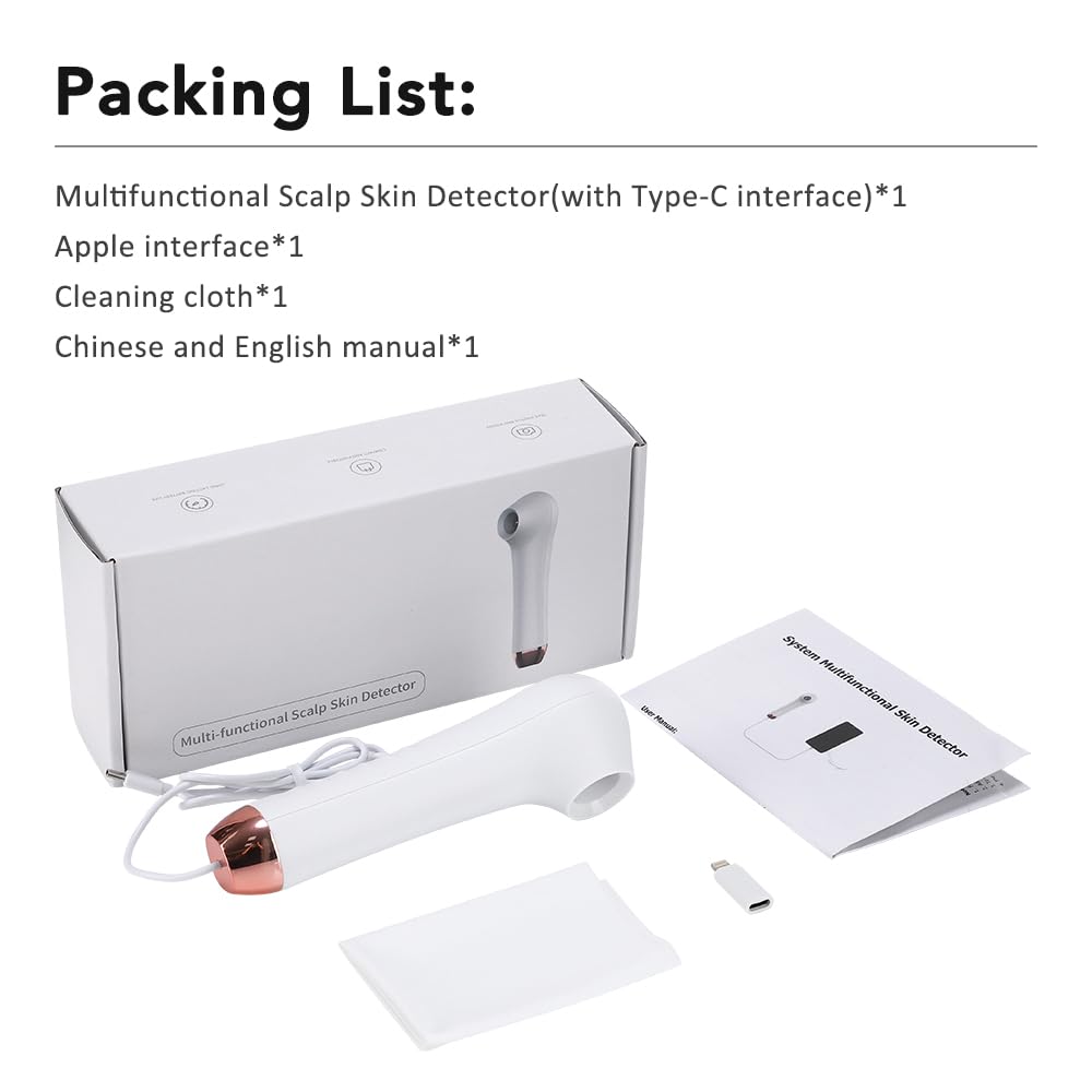 LumiScope Scalp & Skin Analyzer | 4X Magnification HD Camera