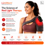 LumiWarm Red Light Therapy Knee Brace with Heat & Vibration Massage