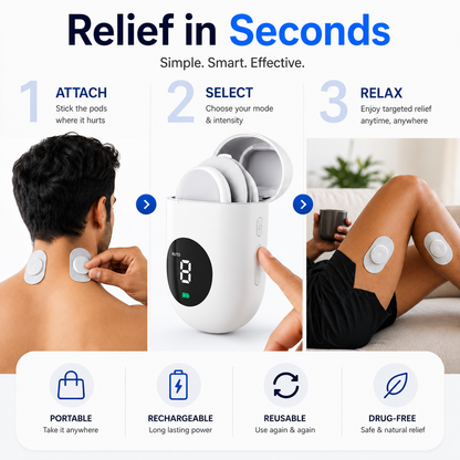 PulsePod Wireless TENS and EMS Muscle Stimulator