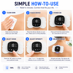 ReliefPulse TENS & EMS Muscle Stimulator with Heat & Remote | 6 Massage Modes, 19 Intensity Levels | Rechargeable Wireless Muscle Recovery Patch for Neck, Back, Shoulder & Body Pain Relief