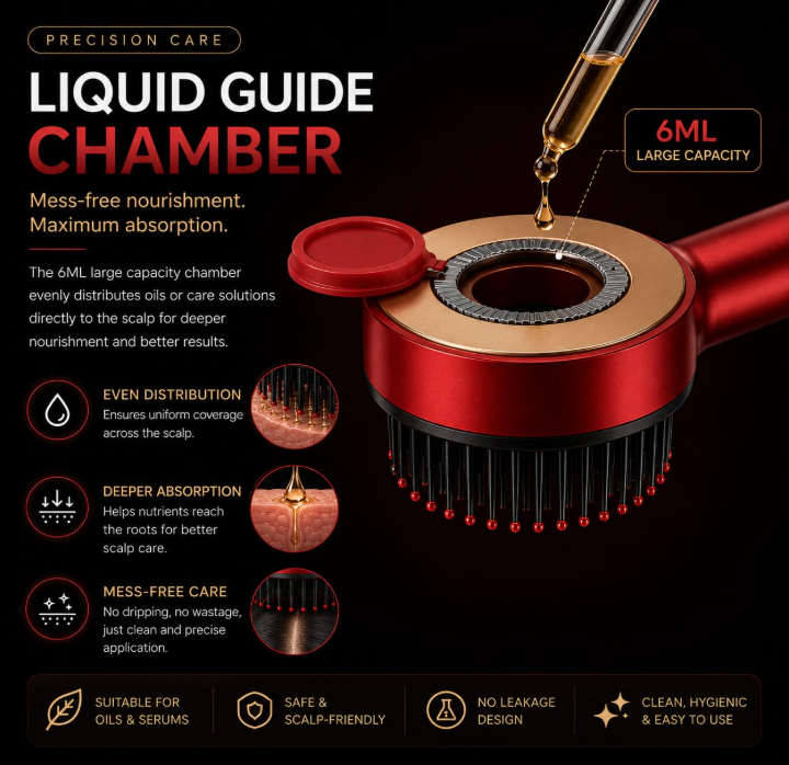 LumiRelax Pro Scalp Massager with Red Light Therapy