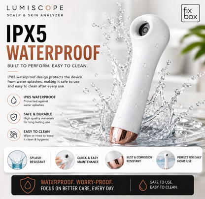 LumiScope Scalp, Hair & Skin Analyzer | 4X Magnification HD Camera