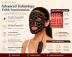LumiGlow Pro Red Light Therapy for Face| Face Mask for Skin Rejuvenation, Anti-Aging, Reducing Wrinkles & Acne