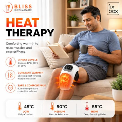 Bliss Knee Massager heat therapy with 3 heat levels