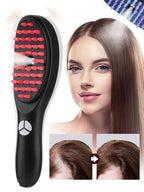 LumiVibe Comb – 3-in-1 Electric Vibration Scalp Comb with Red & Blue Light, Mist Spray Function, 3 Vibration Levels