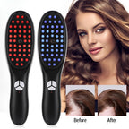LumiVibe Comb – 3-in-1 Electric Vibration Scalp Comb with Red & Blue Light, Mist Spray Function, 3 Vibration Levels