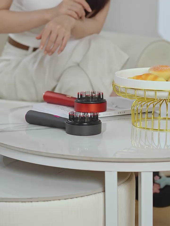 LumiRelax Pro- 3-in-1 Electric Scalp Massager, Hair Oil Applicator Comb with 630nm Red Light, Grasping Massage