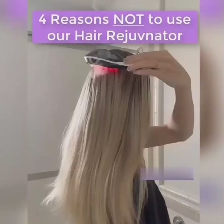 LumiVibe Comb – 3-in-1 Electric Vibration Scalp Comb with Red & Blue Light, Mist Spray Function, 3 Vibration Levels